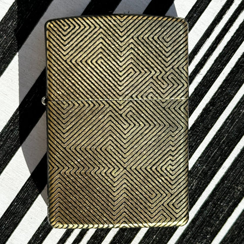 zippo lighter 03 - black and gold