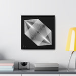 Triangles 01 - Framed Canvas Wrap Print