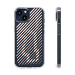 Pink Stripes Clear iPhone Case