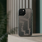 Pink Stripes Clear iPhone Case