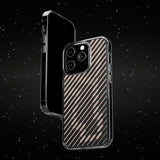 Pink Stripes Clear iPhone Case