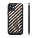 Pink Stripes Clear iPhone Case
