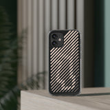 Pink Stripes Clear iPhone Case