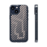 Pink Stripes Clear iPhone Case