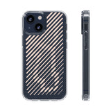 Pink Stripes Clear iPhone Case