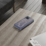 Pink Stripes Clear iPhone Case