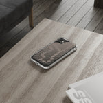 Pink Stripes Clear iPhone Case