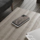 Pink Stripes Clear iPhone Case