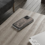 Pink Stripes Clear iPhone Case