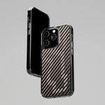 Pink Stripes Clear iPhone Case