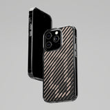 Pink Stripes Clear iPhone Case