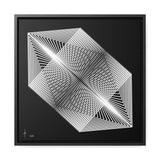 Triangles 01 - Framed Canvas Wrap Print
