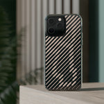 Pink Stripes Clear iPhone Case