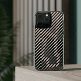 Pink Stripes Clear iPhone Case