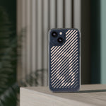 Pink Stripes Clear iPhone Case