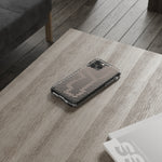 Pink Stripes Clear iPhone Case
