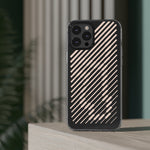 Pink Stripes Clear iPhone Case