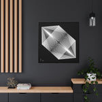 Triangles 01 - Framed Canvas Wrap Print