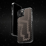 Pink Stripes Clear iPhone Case