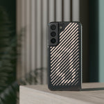 Pink Stripes Clear iPhone Case