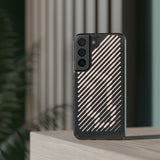 Pink Stripes Clear iPhone Case