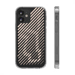 Pink Stripes Clear iPhone Case