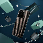 Pink Stripes Clear iPhone Case