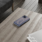 Pink Stripes Clear iPhone Case