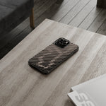 Pink Stripes Clear iPhone Case