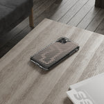 Pink Stripes Clear iPhone Case