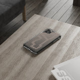 Pink Stripes Clear iPhone Case