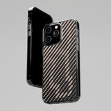Pink Stripes Clear iPhone Case