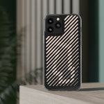 Pink Stripes Clear iPhone Case