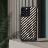 Pink Stripes Clear iPhone Case