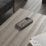 Pink Stripes Clear iPhone Case