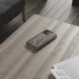 Pink Stripes Clear iPhone Case