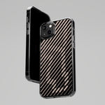 Pink Stripes Clear iPhone Case