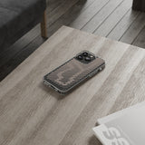 Pink Stripes Clear iPhone Case