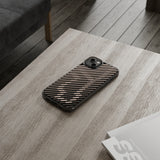 Pink Stripes Clear iPhone Case