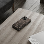 Pink Stripes Clear iPhone Case