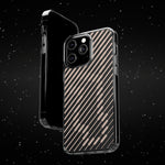 Pink Stripes Clear iPhone Case