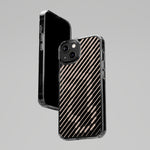 Pink Stripes Clear iPhone Case