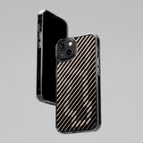 Pink Stripes Clear iPhone Case