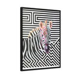 The Zebra | Framed Gallery Canvas Wrap