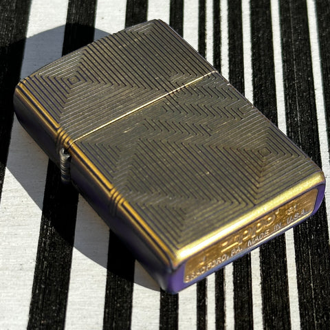 zippo lighter 04 - purple and gold