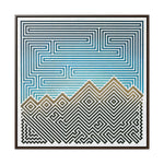 The Mountain - Framed Canvas Wrap Print