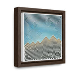 The Mountain - Framed Canvas Wrap Print