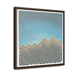 The Mountain - Framed Canvas Wrap Print