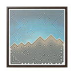 The Mountain - Framed Canvas Wrap Print