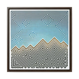 The Mountain - Framed Canvas Wrap Print